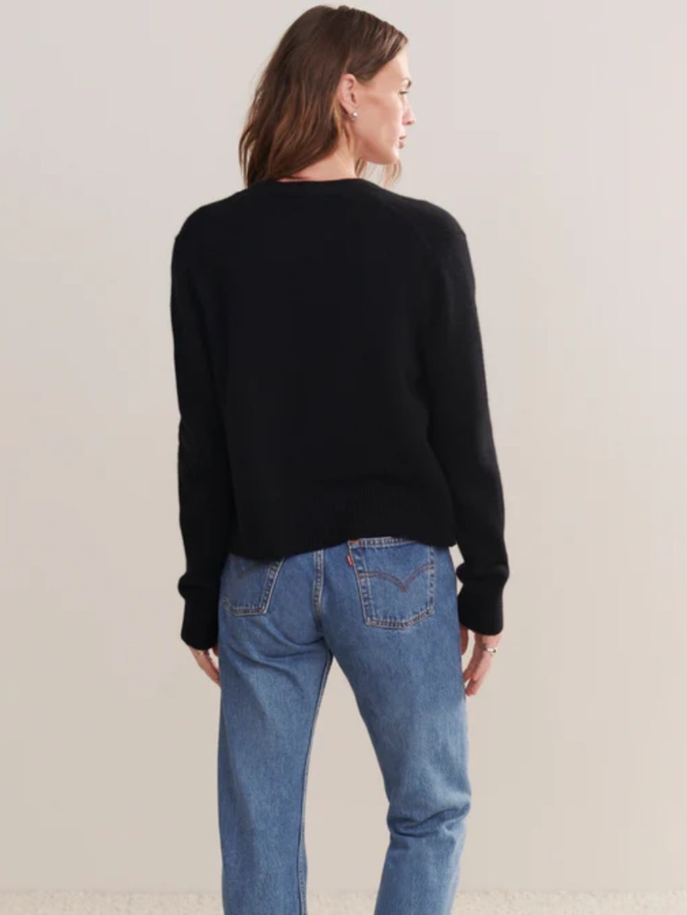 Like New Cashmere Colette Cardigan by Jenni Kayne black size s - Picture 3 of 7